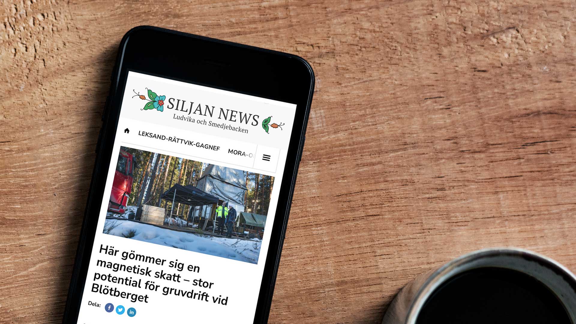 Siljan News besökte vår prospektering i Blötberget