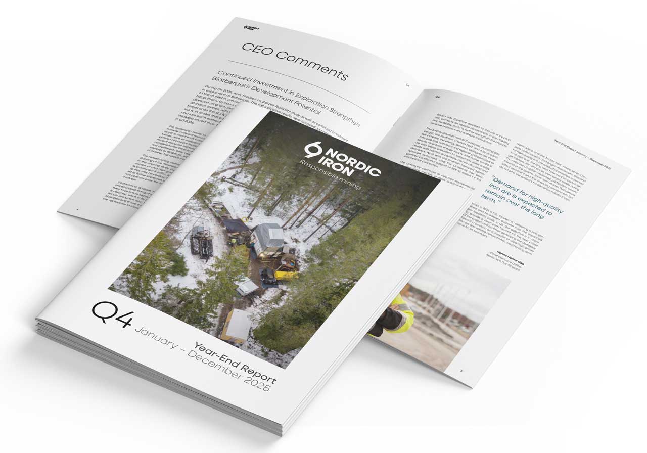 Nordic Iron Bokslutskommuniké, januari – december 2025