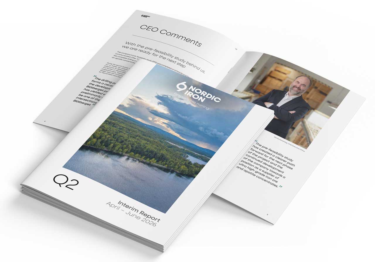 Nordic Iron Delårsrapport april – juni 2026