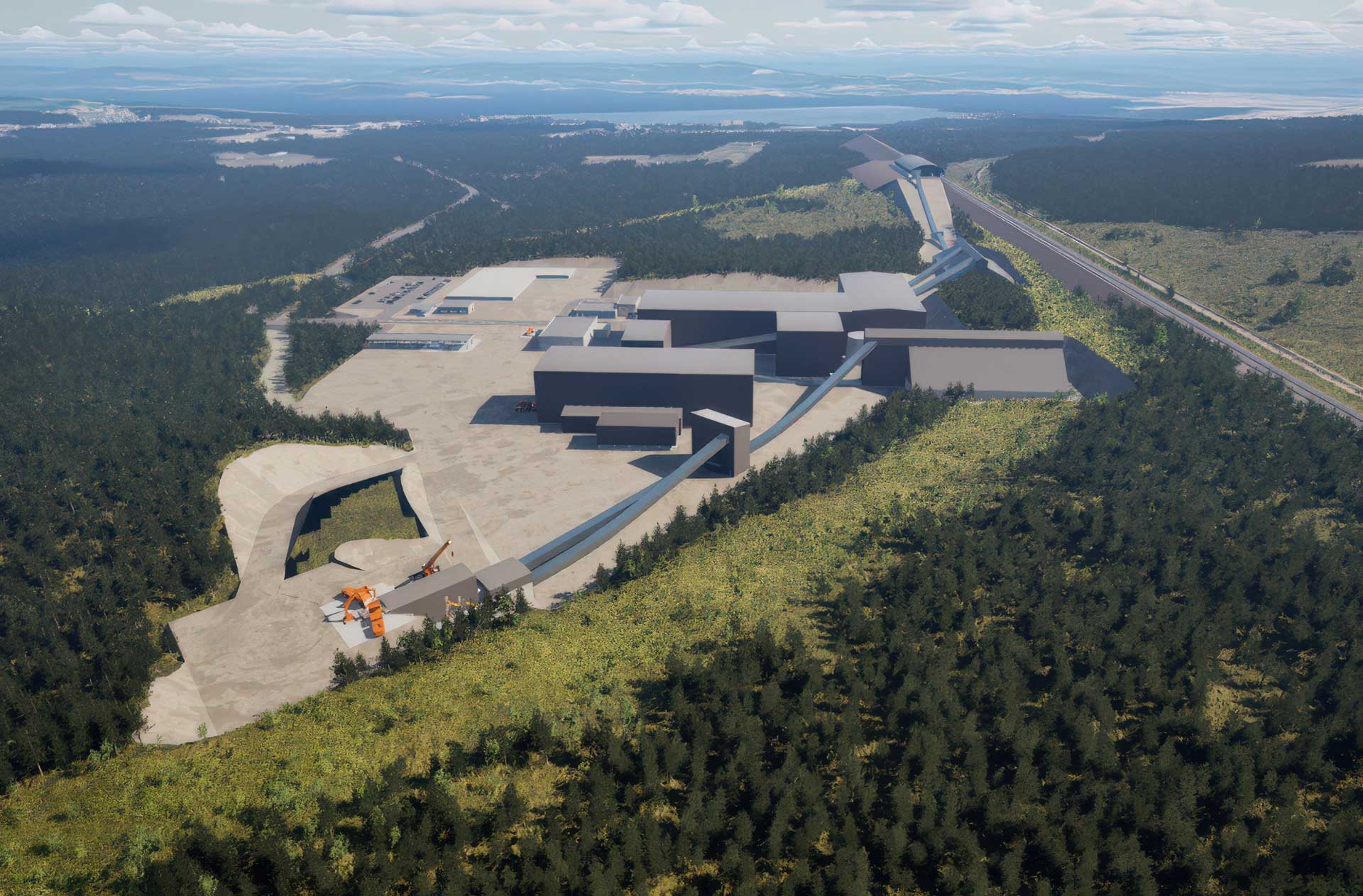 Nya visualiseringar visar den planerade gruvanläggningen för Blötberget och Väsmanfältet